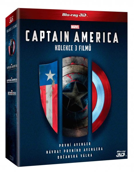 detail Captain America 1-3 Kolekce (6 BD) - Blu-ray 3D + 2D
