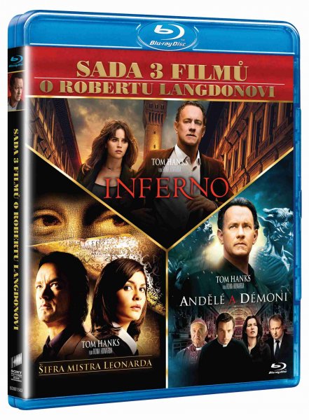 detail DAN BROWN KOLEKCE (Šifra mistra Leonarda, Andělé a démoni, Inferno) - Blu-ray