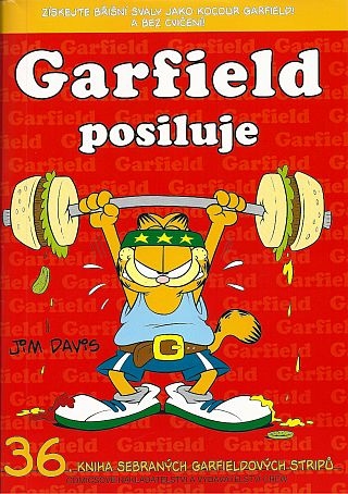 detail Garfield - posiluje