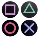 nahlad Podtácky PlayStation - set 4ks, kovové