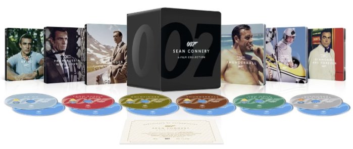 detail James Bond: S. Connery (kolekcia 6 filmů) - 4K UHD + BD Steelbook (bez CZ)