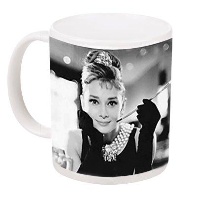 Hrnek Audrey Hepburn B&W 315 ml