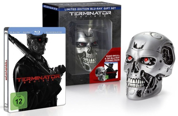 detail Terminator Genisys (Limitovaná edice Endoskull) - Blu-ray 3D + 2D Steelbook 3BD