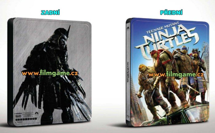 detail Ninja korytnačky (2014) - Blu-ray 3D + 2D Steelbook