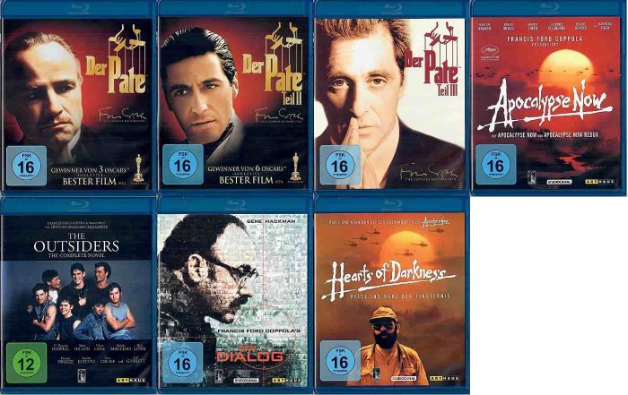 detail Francis Ford Coppola colection - 7x Blu-ray bez CZ