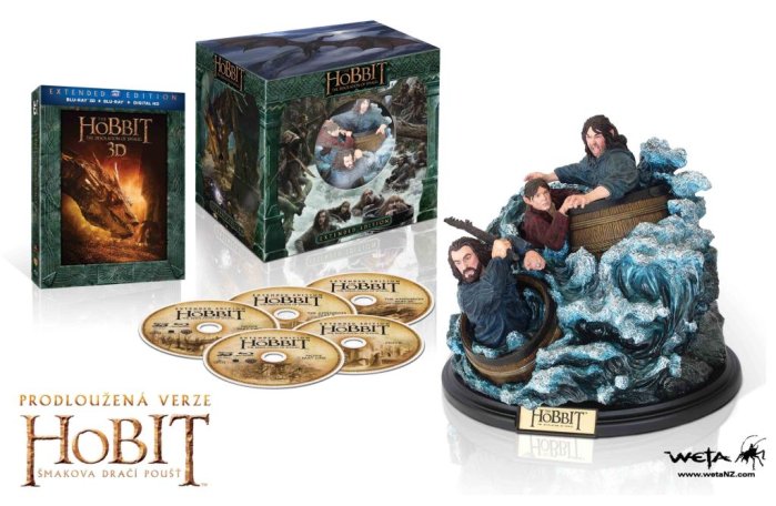 detail Hobit: Šmakova dračí poušť (Prodloužená verze) + soška - Blu-ray 3D + 2D