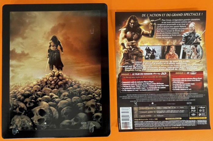 detail Barbar Conan (2011) - Blu-ray 3D + 2D + DVD Steelbook (bez CZ)