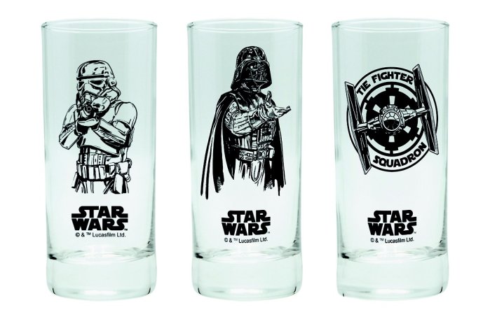 detail Sklenice Star Wars set 3ks