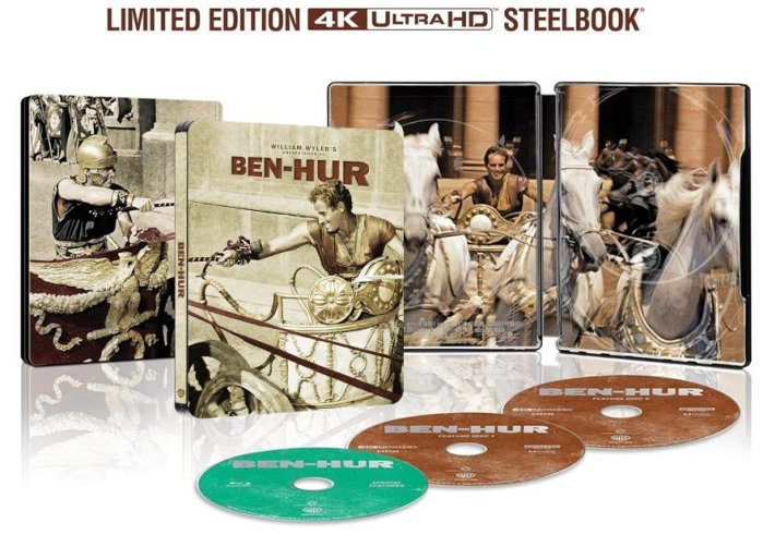 detail Ben Hur (1959) - 4K Ultra HD Blu-ray + Blu-ray Steelbook (bez CZ)
