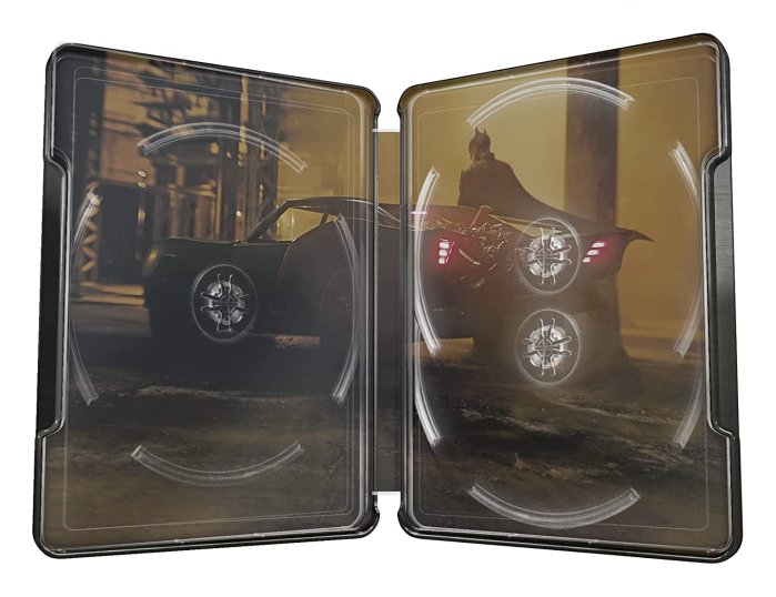 detail Batman (2022) - 4K + BD + BD bonus Steelbook motiv Batmobile Tail Lights
