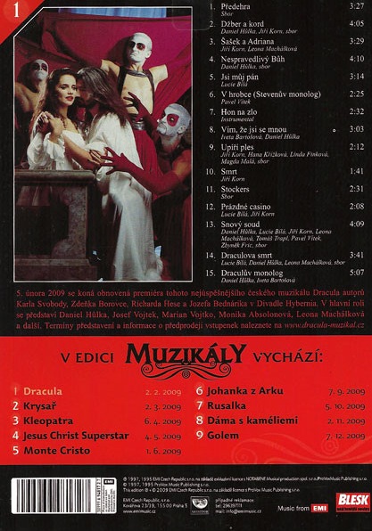 detail Drákula - muzikál CD pošetka