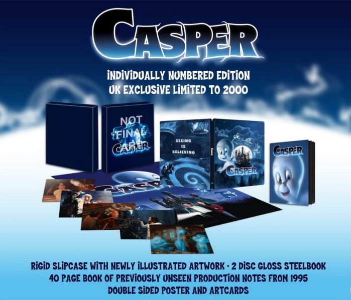 detail Casper 30th Anniversary Collectors Edition - 4K UHD + BD Steelbook (bez CZ)