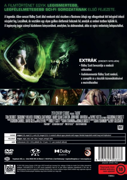 detail Votrelec - DVD (maďarský obal)