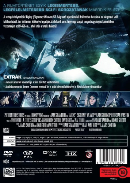 detail Votrelci (Votrelec 2) - DVD (maďarský obal)