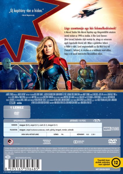 detail Captain Marvel - DVD (maďarský obal)