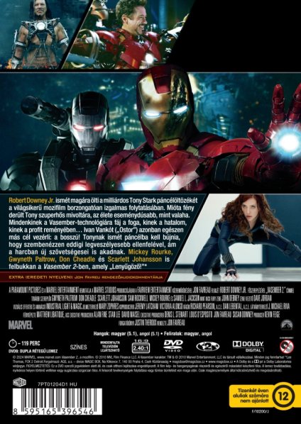 detail Iron Man 2 - DVD (maďarský obal) bez CZ/SK