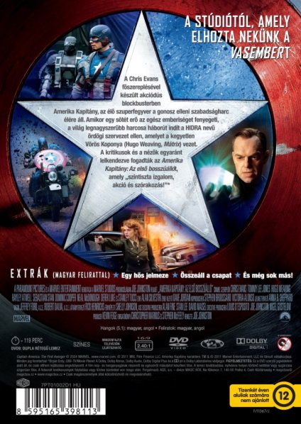 detail Captain America: Prvý Avenger - DVD (maďarský obal)