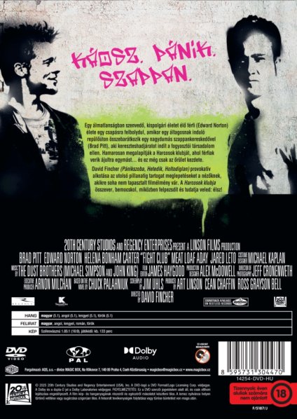 detail Klub bitkárov - DVD (maďarský obal) bez CZ