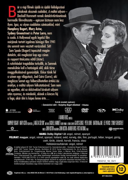 detail Maltézsky sokol - DVD (maďarský obal)