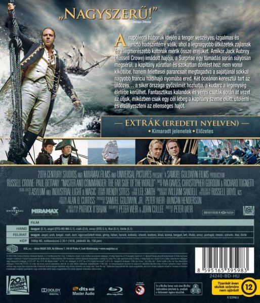 detail Master & Commander: Odvrátená strana sveta - Blu-ray