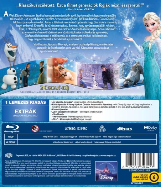 detail Ľadové kráľovstvo - Blu-ray (maďarský obal)