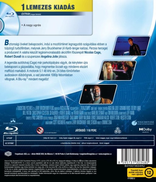 detail 60 sekúnd - Blu-ray (maďarský obal)