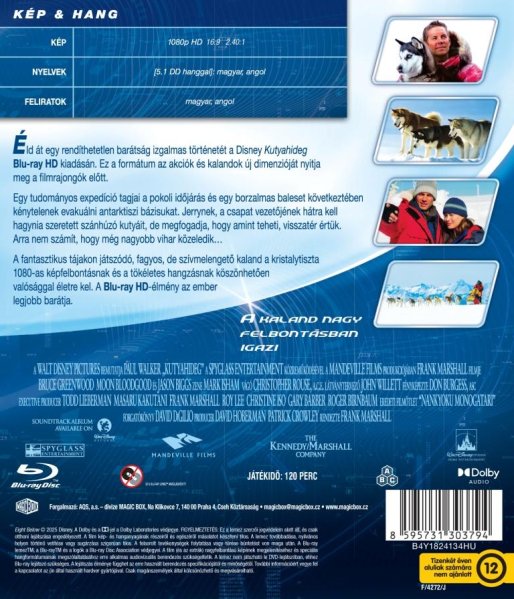 detail 8 statočných - Blu-ray (maďarský obal)