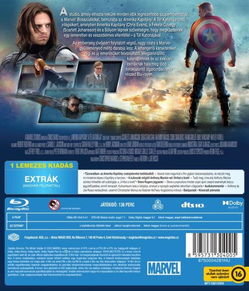 detail Captain America: Zimný vojak - Blu-ray - Blu-ray (maďarský obal)