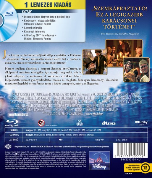 detail Vianočná koleda - Blu-ray (maďarský obal)