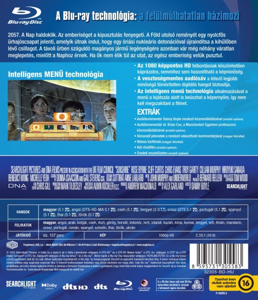 detail Sunshine - Blu-ray (maďarský obal)