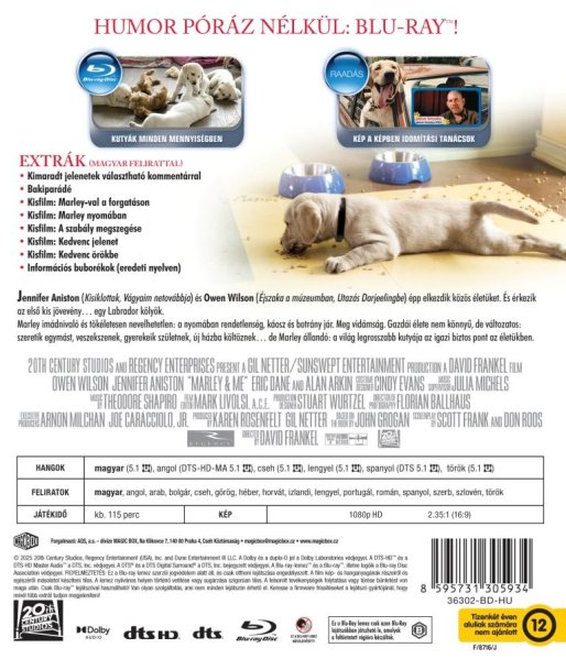 detail Marley a ja - Blu-ray (maďarský obal)