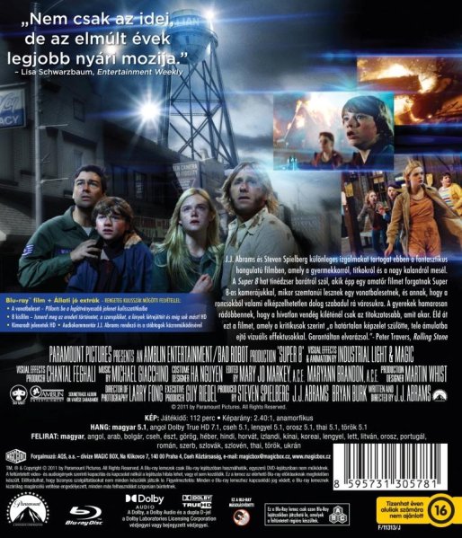 detail Super 8 - Blu-ray (maďarský obal)