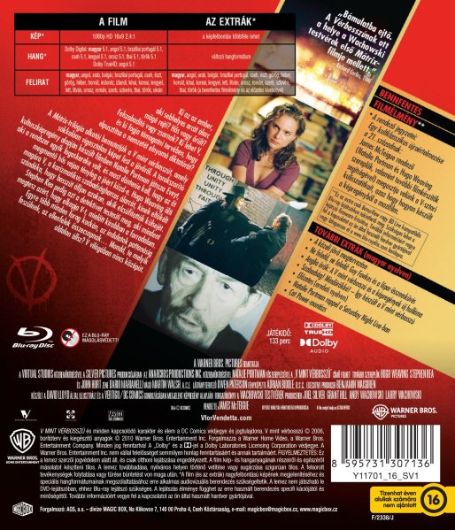 detail V ako Vendeta - Blu-ray