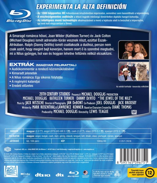 detail Honba za Klenotom Nílu - Blu-ray (maďarský obal)