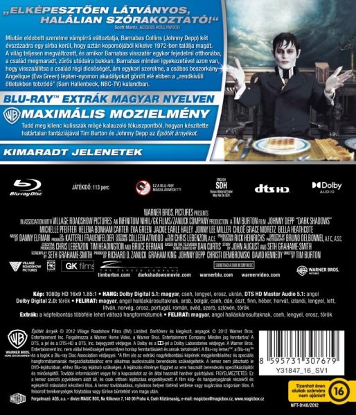 detail Temné tiene - Blu-ray (maďarský obal)