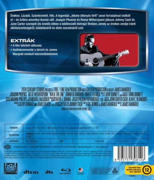 detail Walk The Line - Blu-ray rozšírená verzia (maďarský obal)