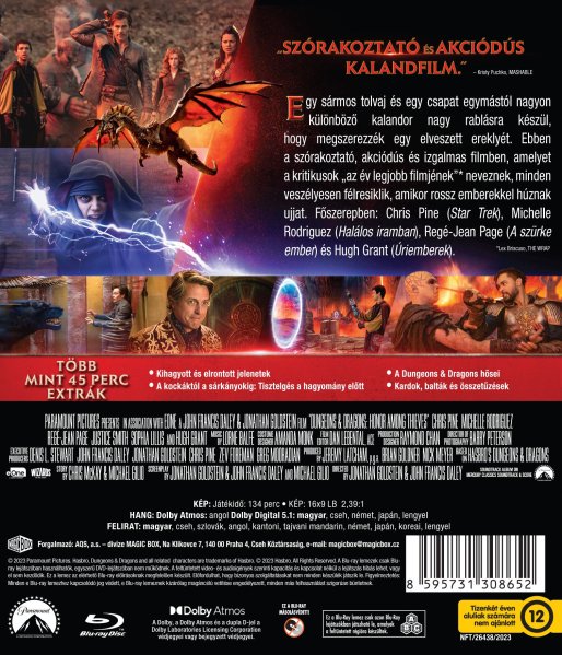 detail  Dungeons & Dragons: Česť zlodejov - Blu-ray (maďarský obal)