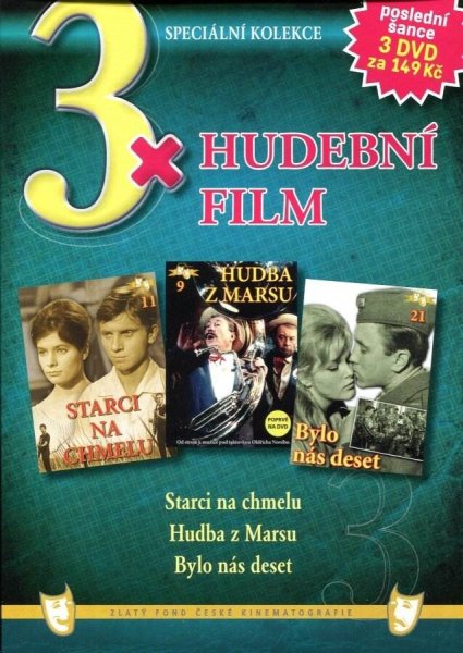detail 3x Hudební film:Starci na chmelu + Hudba z Marsu + Bylo nás deset Pošetka