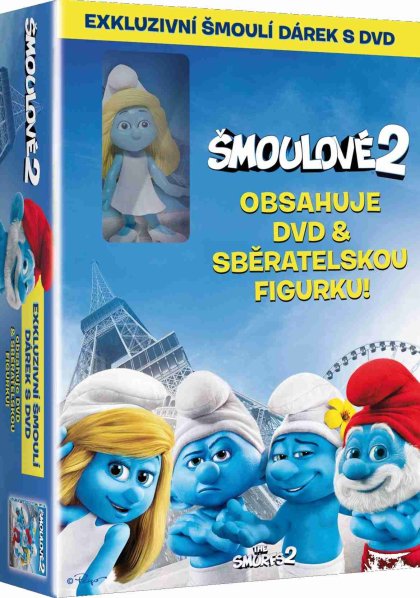detail Šmoulové 2 (2013) - DVD + figurka Šmoulinka