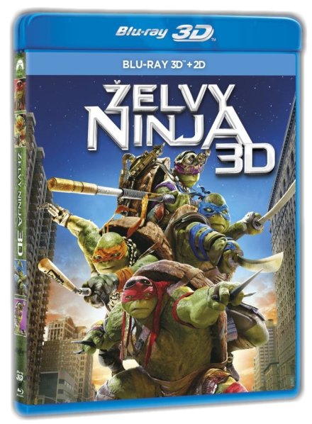 detail Ninja korytnačky (2014) - Blu-ray 3D + 2D