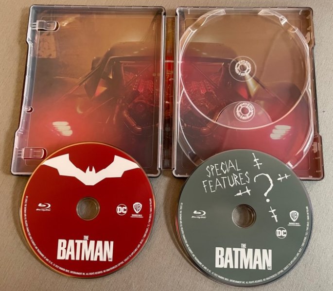 detail Batman (2022) - Blu-ray + bonus disk (2BD) Steelbook