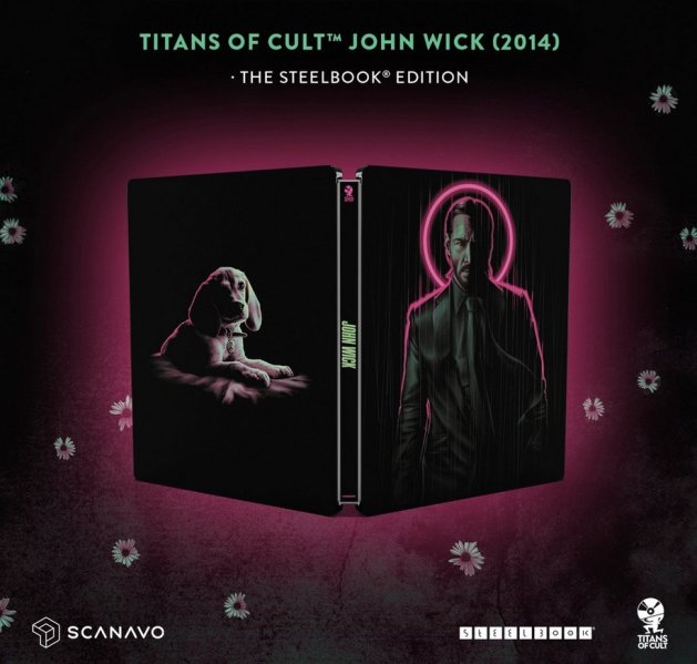 detail John Wick - Titans Of Cult Limited Edition Steelbook 4K Ultra HD + BD (bez CZ)