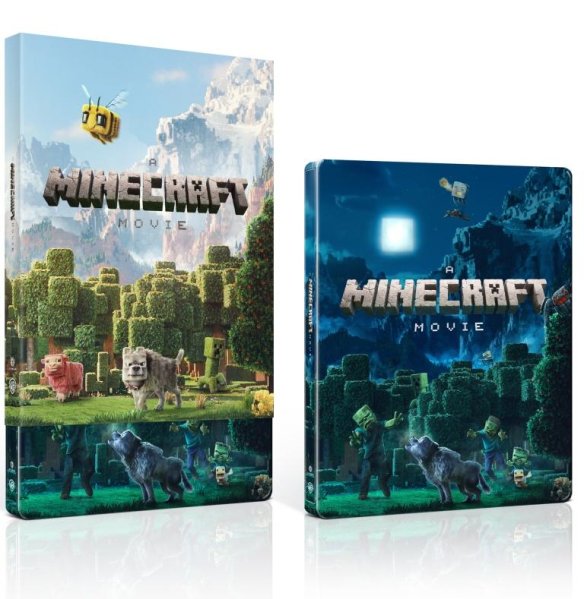detail Minecraft vo filme - Steelbook 4K Ultra HD + Blu-ray (2BD) Night Scene s rukávem