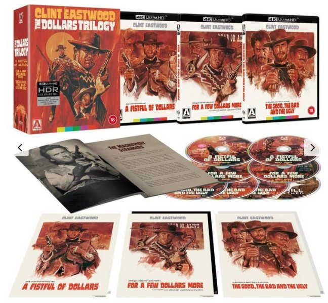 detail Clint Eastwood: The Dollars Trilogy - Limited Edition 4K UHD Blu-ray (bez CZ)