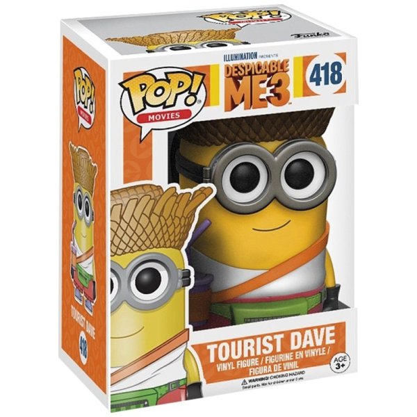 detail Figurka Funko POP! Despicable me 3 - Tourist Dave (418)