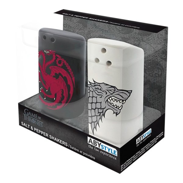 detail Solnička a pepřenka Game of Thrones - Stark & Targaryen