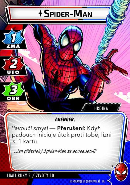 detail Marvel Champions: karetní hra