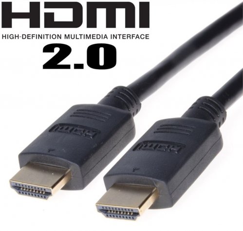 Kábel PremiumCord HDMI High Speed+Ethernet (verzia 2.0), pozlátené konektory, 5 m