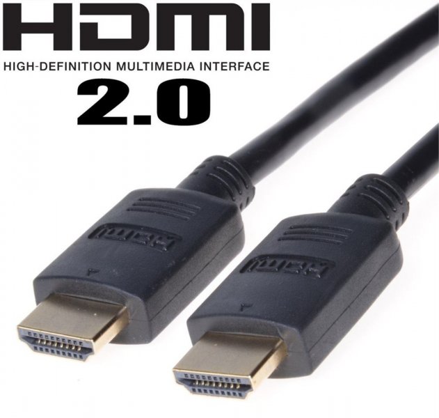 detail Kábel PremiumCord HDMI High Speed+Ethernet (verzia 2.0), pozlátené konektory, 5 m