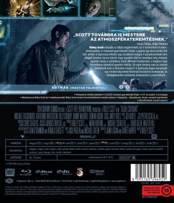 Votrelec: Covenant - Blu-ray (maďarský obal)
